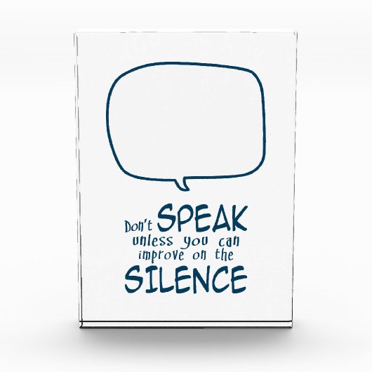 Don't Speak Fotoblokken (Voorkant)