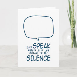 Don't Speak Kaart