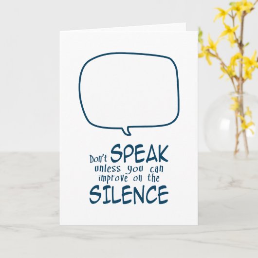 Don't Speak Kaart (Gele Bloem)
