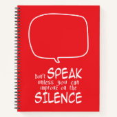 Don't Speak Notitieboek (Voorkant)