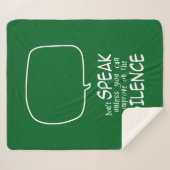 Don't Speak Sherpa Deken (Voorkant (horizontaal))