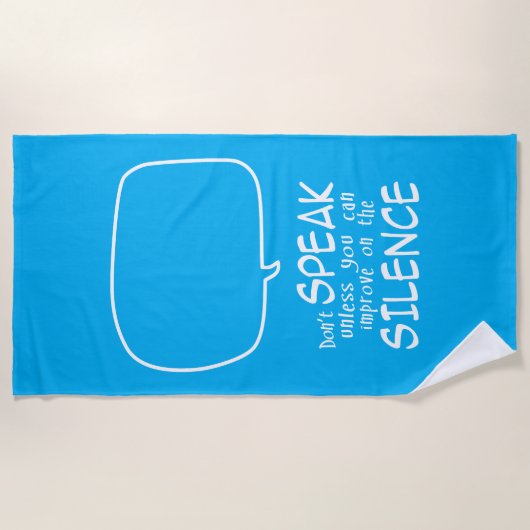 Don't Speak Strandlaken (Voorkant)