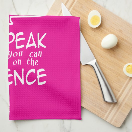 Don't Speak Theedoek (Quarter Fold)