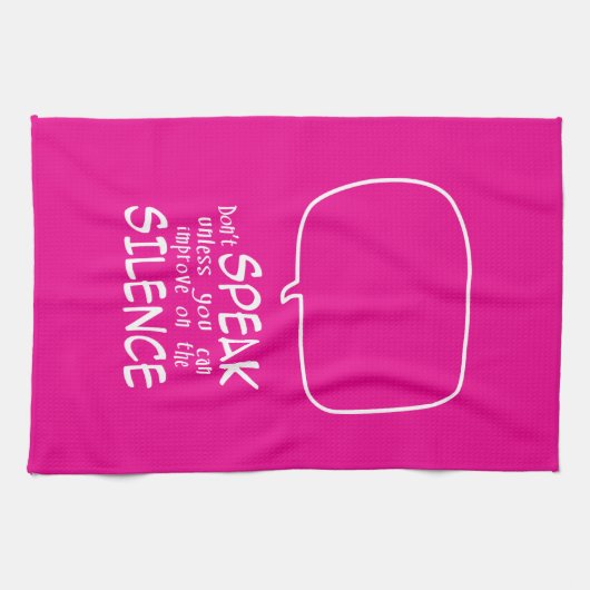 Don't Speak Theedoek (Horizontaal)