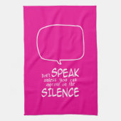 Don't Speak Theedoek (Verticaal)