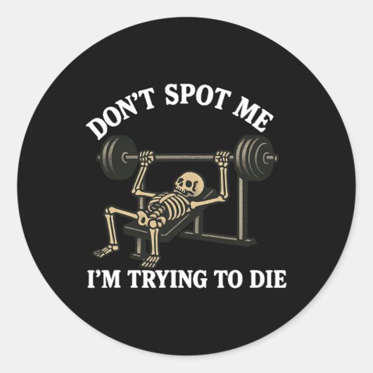 Don't Spot Me3  Ronde Sticker (Voorkant)
