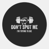 Don't Spot Me4  Ronde Sticker (Voorkant)
