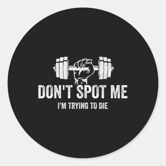 Don't Spot Me4 Ronde Sticker (Voorkant)
