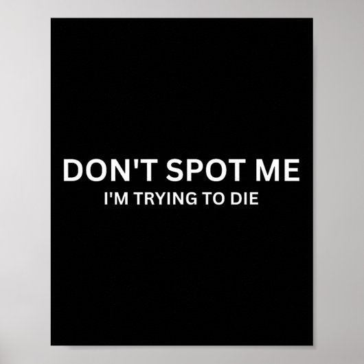 Don't Spot Me  Poster (Voorkant)