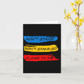 Don't Stand So Close To Me - Home Quarantine Virus Kaart (Gele Bloem)