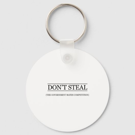 Don't Steal - The Government Hates The Competition Sleutelhanger (Voorkant)