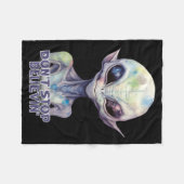 Dont Stop Believin Believe In Aliens Fleece Deken (Voorkant (Horizontaal))