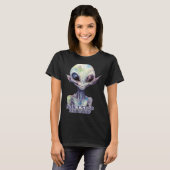 Dont Stop Believin Believe In Aliens  T-shirt (Voorkant volledig)