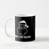 Dont Stop Believin Funny Santa Claus Koffiemok (Links)