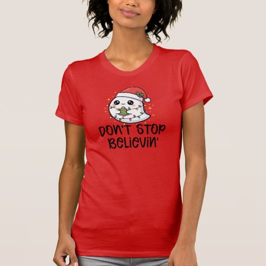 Don't Stop Believin', Kerstgeest T-shirt (Voorkant)
