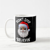 Dont Stop Believin Santa Christmas Boys Kids _1  Koffiemok (Links)