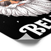 Dont Stop Believin Santa Funny Christmas Boys Kid  Poster (Hoek)