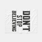 Don't Stop Believing Motivation  Fleece Deken (Voorkant (Horizontaal))