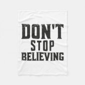 Don't Stop Believing Motivation  Fleece Deken (Voorkant)