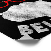 Don't Stop Believing Shades Santa Christmas Tee Lo Poster (Hoek)