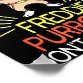 Don't Stop Meow Die Purrcury Funny Cat Music Pun G Poster (Hoek)