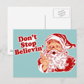 Dont Stop met kerst geloven Feestdagenkaart (Voorkant / Achterkant)