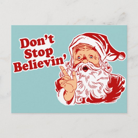 Dont Stop met kerst geloven Feestdagenkaart (Voorkant)