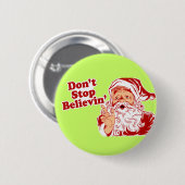 Dont Stop met kerst geloven Ronde Button 5,7 Cm (Voorkant /achterkant)