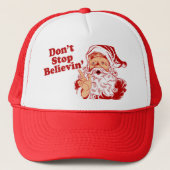 Dont Stop met kerst geloven Trucker Pet (Voorkant)