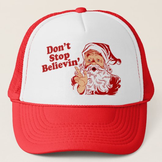 Dont Stop met kerst geloven Trucker Pet (Voorkant)