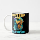 Don't Stop Retrievin - Retro Golden Retriever Dog  Koffiemok (Links)