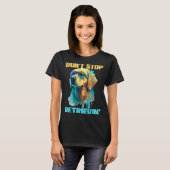 Don't Stop Retrievin - Retro Golden Retriever Dog T-shirt (Voorkant volledig)