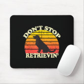 Don't Stop Retrieving Retro Golden Retriever Mom D Muismat (Met muis)