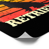 Don't Stop Retrieving Retro Golden Retriever Mom D Poster (Hoek)