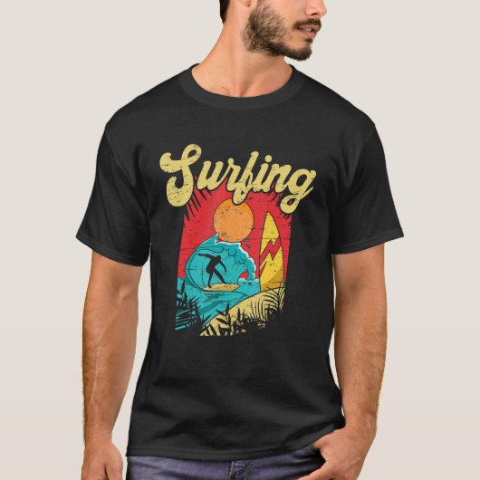 Don't Stop Surfing Extreme Sports Sea Waves Surfer T-shirt (Voorkant)