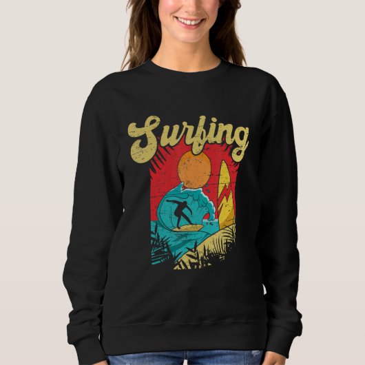 Don't Stop Surfing Extreme Sports Sea Waves Surfer Trui (Voorkant)