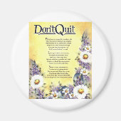 dont stoppen = inspirerend gedicht magneet (Voorkant)