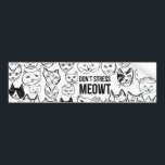 DONT STRESS MEOWT Funny Cats Bumpersticker<br><div class="desc">Bekijk deze leuke kattenbumpersticker en controleer mijn winkel op meer overeenkomende objecten zoals t - shirts,  kussens,  stickers,  handdoeken,  dekens en nog veel meer. Pas dit met een naam aan of verander de kleuren. Vraag me,  ik ben blij om ook iets aan te passen!</div>