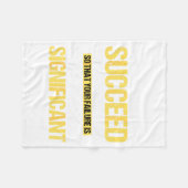 Don't Succeed Statistically Significant Science Pu Fleece Deken (Voorkant (Horizontaal))