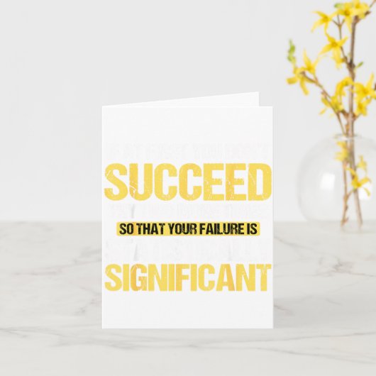 Don't Succeed Statistically Significant Science Pu Kaart (Gele Bloem)