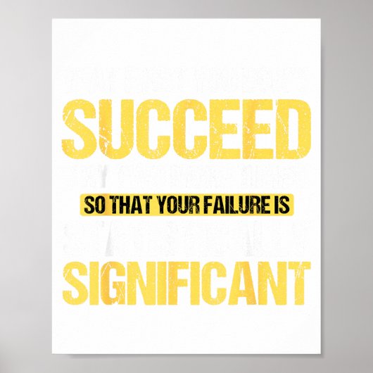 Don't Succeed Statistically Significant Science Pu Poster (Voorkant)