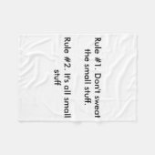 Dont Sweat The Small Stuff Fleece Deken (Voorkant (Horizontaal))