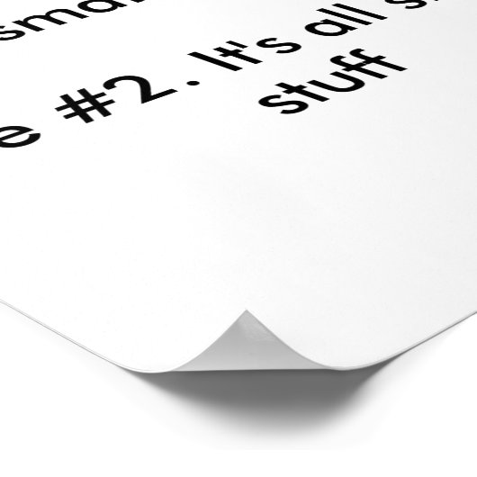 Dont Sweat The Small Stuff  Poster (Hoek)