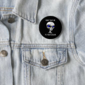 Don't Take Me To Your Leader Funny Alien Ronde Button 5,7 Cm (In situ)