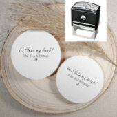 Don't Take My Drink Wedding Coaster Zelfinktende Stempel
