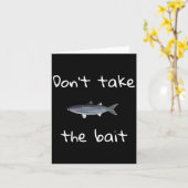 Dont Take The Bait Mullet Fish Artwork Painting  Kaart (Gele Bloem)