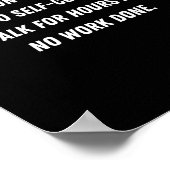 Don't Talk To Me - Funny Distracted Add Shirt Poster (Hoek)