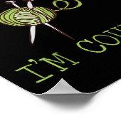 Don't Talk To Me I'm Counting Crochet Knitting Quo Poster (Hoek)