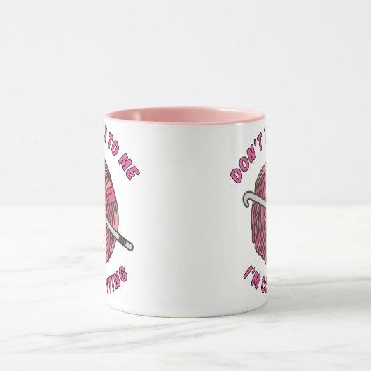 Don't talk to me I'm counting funny crochet  Mok (Midden)