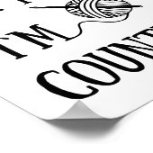 Dont Talk To Me Im Counting Funny Crochet Poster (Hoek)